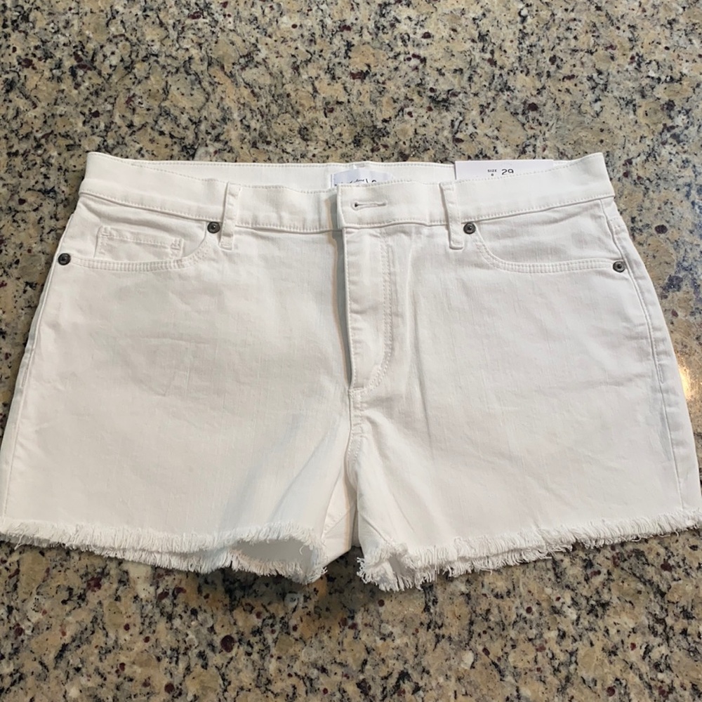NWT White Loft Jean Shorts